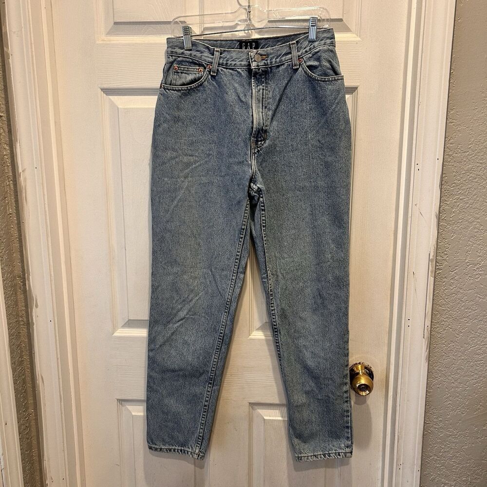 VINTAGE Gap Jeans‎ Womens 12 Slim Fit Light Wash Denim 90s Made in USA 29x28